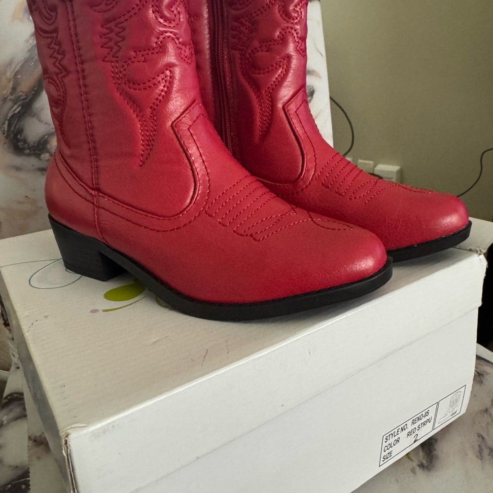 Red Western Cowboy Boots